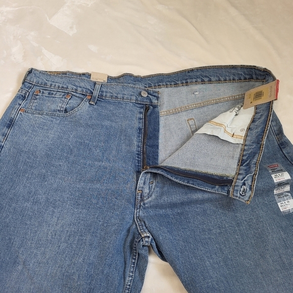 Men's Levi's 550 Relaxed-Fit Stretch Straight Blue Jeans 46x30 New - Picture 13 of 15
